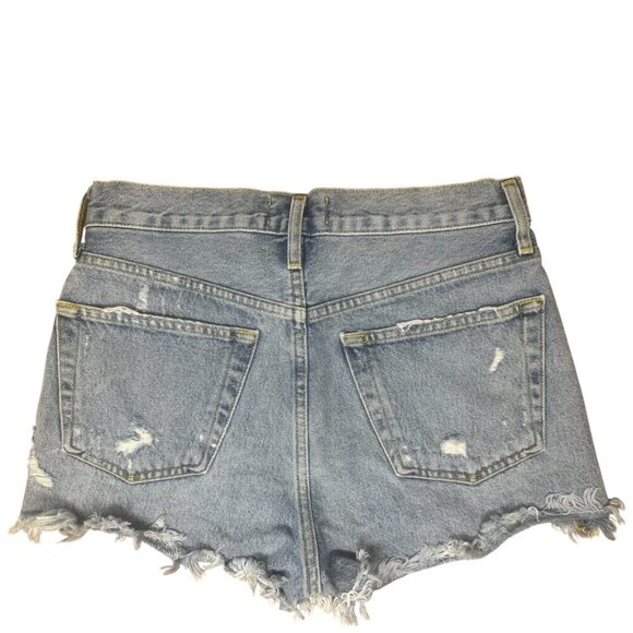 Agolde Parker Vintage Cut Off Jean Shorts Size 25 In Swapmeet Wash Distressed - Picture 2 of 12